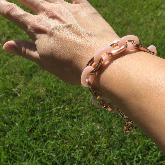 Sold Michael Kors Rose Gold&Blush Padlock Bracelet - Picture 5 of 5